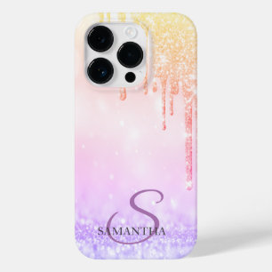 Coque Pour iPhone 14 Pro Élégants lecteurs de Parties scintillant Ombre