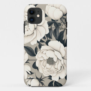 Case-Mate iPhone Case Élégants Roses Et Peonies Floral Sur Crème