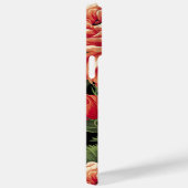 Coques Case-Mate iPhone Élégants Roses rouge et pêche (Verso / Droite)