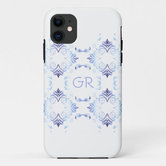 Coques Case-Mate iPhone Élément de Monogram.Baroque (Dos)