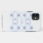 Coques Case-Mate iPhone Élément de Monogram.Baroque (Dos (Horizontal))
