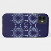 Coques Case-Mate iPhone Élément de Monogram.Baroque (Dos (Horizontal))