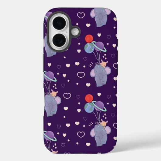 Coques Case-Mate iPhone Élément et Lapin Montgolfière Spatiale | Fantaisis (Verso)