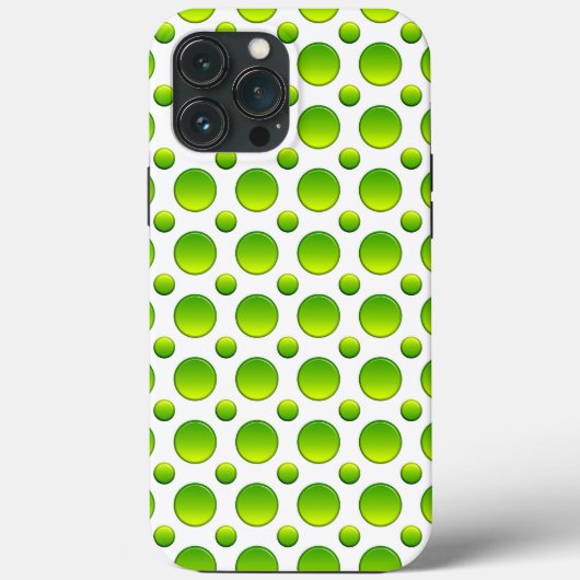 Coques Case-Mate iPhone Élément vert à pois (Verso)