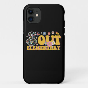 Case-Mate iPhone Case Élémentaire Peace Out Groovy Dernier Jour D'École