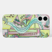 Coques Case-Mate iPhone Elemental-Modern Geometric Watercolor Art (Verso (horizontal))
