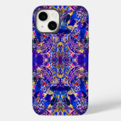 Coques Case-Mate iPhone Éléments abstraits bleus mignons (Verso)
