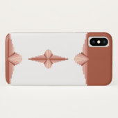 Coques Case-Mate iPhone Éléments Art déco dans une palette d'or rose (Dos (Horizontal))