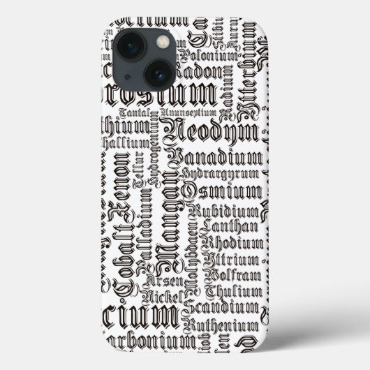 Coques Case-Mate iPhone Éléments chimiques (Verso)