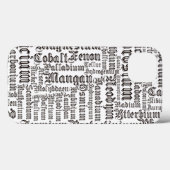 Coques Case-Mate iPhone Éléments chimiques (Verso (horizontal))