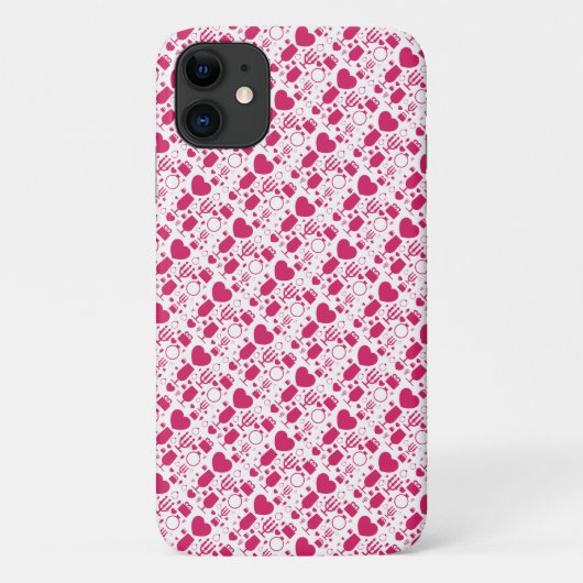 Coques Case-Mate iPhone éléments de motifs de la Saint-Valentin (Dos)