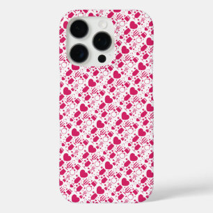 Coques iPhone 16 Pro éléments de motifs de la Saint-Valentin