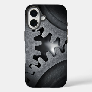 Coques iPhone 16 Éléments mécaniques Steampunk engrenages imbriqués