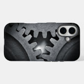 Coques Case-Mate iPhone Éléments mécaniques Steampunk engrenages imbriqués (Verso (horizontal))