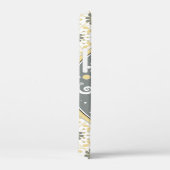 Coques Case-Mate iPhone Eléphant blanc gris jaune Floral (Verso / Droite)