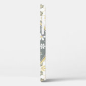 Coques Case-Mate iPhone Eléphant blanc gris jaune Floral (Verso / Gauche)