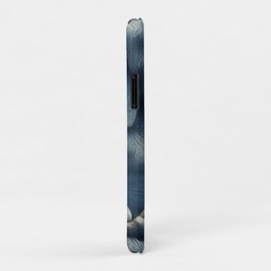 Coques Case-Mate iPhone Éléphant Bleu (Dos/Droite)