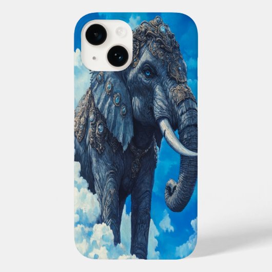 Coques Case-Mate iPhone 🐘 Éléphant céleste (Verso)