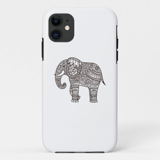 Coques Case-Mate iPhone Éléphant décoratif de style (Dos)