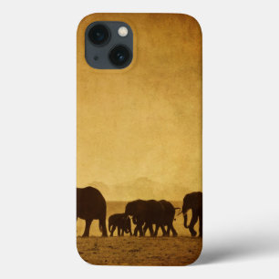 Etui iPhone 13 Elephant Family