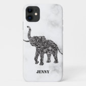 Coques Case-Mate iPhone Eléphant floral (Dos)