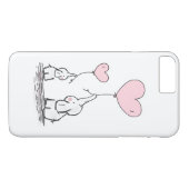 Coques Case-Mate iPhone Eléphant mère et bébé avec ballons (Dos (Horizontal))
