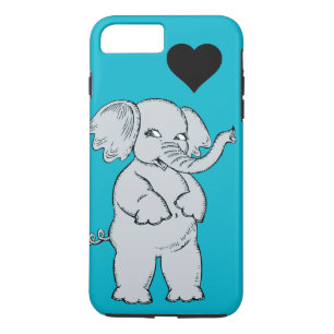 Coque iPhone 8 Plus/7 Plus Éléphant mignon