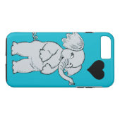 Coques Case-Mate iPhone Éléphant mignon (Dos (Horizontal))