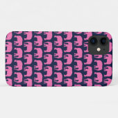 Coques Case-Mate iPhone Eléphant mignon Motif rose bleu (Dos (Horizontal))
