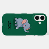 Coques Case-Mate iPhone Éléphant Mignon Transportant un Cadeau (Verso (horizontal))