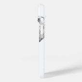 Coques Case-Mate iPhone Eléphant noir et blanc (Verso / Gauche)
