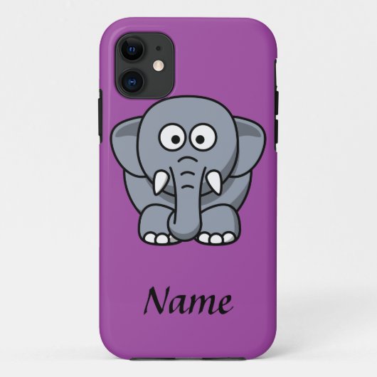 Coques Case-Mate iPhone Éléphant personnalisé de bande dessinée (Dos)