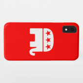 Coques Case-Mate iPhone Eléphant républicain (Dos (Horizontal))