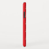 Coques Case-Mate iPhone Éléphant rouge chanceux (Dos/Droite)