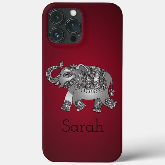 Coques Case-Mate iPhone Eléphant rouge cool (Verso)