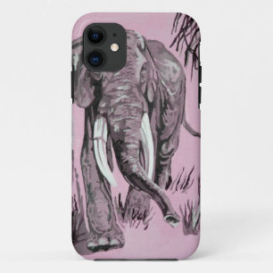 Coques Pour iPhone Eléphant Se Promenant Dans La Savane Boisée En Ros