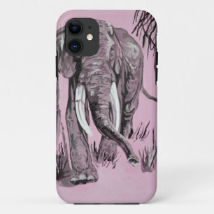 Coque Case-Mate Pour iPhone Eléphant Se Promenant Dans La Savane Boisée En Ros