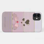 Coques Case-Mate iPhone Éléphants adorables en amour (Dos (Horizontal))