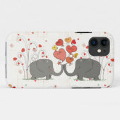 Coques Case-Mate iPhone Eléphants de la Saint Valentin (Dos (Horizontal))