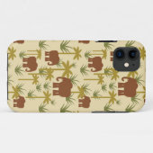 Coques Case-Mate iPhone Éléphants Et Palmiers Au Camouflage (Dos (Horizontal))