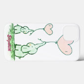 Coques Case-Mate iPhone Eléphants Mignons Avec Ballons - Personnalisé (Verso (horizontal))