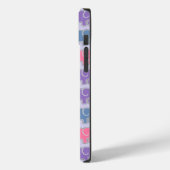 Coques Case-Mate iPhone Eléphants mignons Motif violet (Verso / Gauche)
