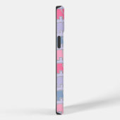 Coques Case-Mate iPhone Eléphants mignons Motif violet (Verso / Droite)
