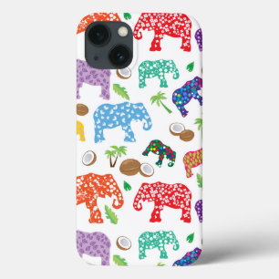 iPhone 13 Coque Éléphants tropicaux
