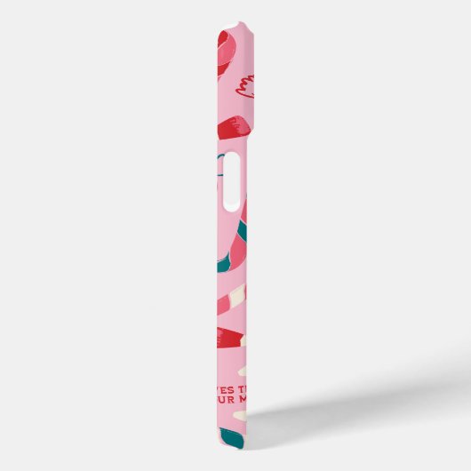 Coques Case-Mate iPhone Elf Holiday Candy Motif (Verso / Droite)