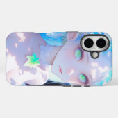 Coques Case-Mate iPhone Elfe de Fleur Pastel aux yeux verts lumineux (Verso (horizontal))