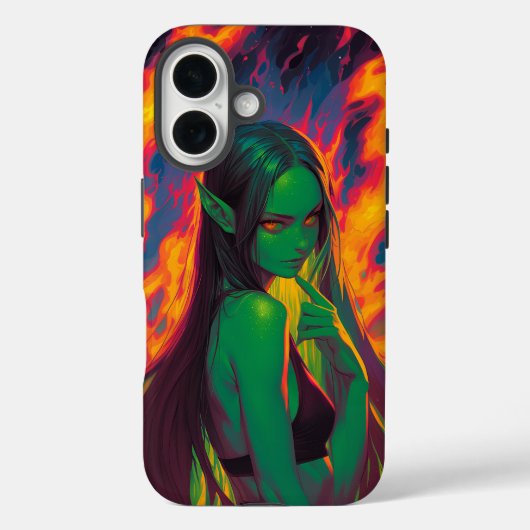 Coques Case-Mate iPhone Elfe de Tide Inferno avec les yeux de l'Embre (Verso)