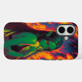 Coques Case-Mate iPhone Elfe de Tide Inferno avec les yeux de l'Embre (Verso (horizontal))