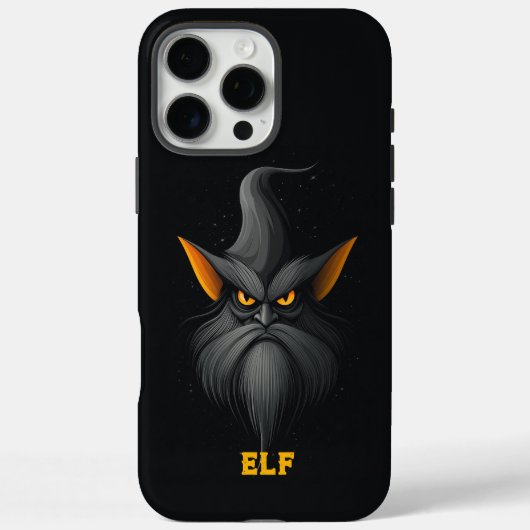 Coques Case-Mate iPhone Elfe magique en colère Noir (Verso)