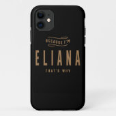 Coques Case-Mate iPhone Eliana Nom Anniversaire Personnalisé Nom Eliana (Dos)